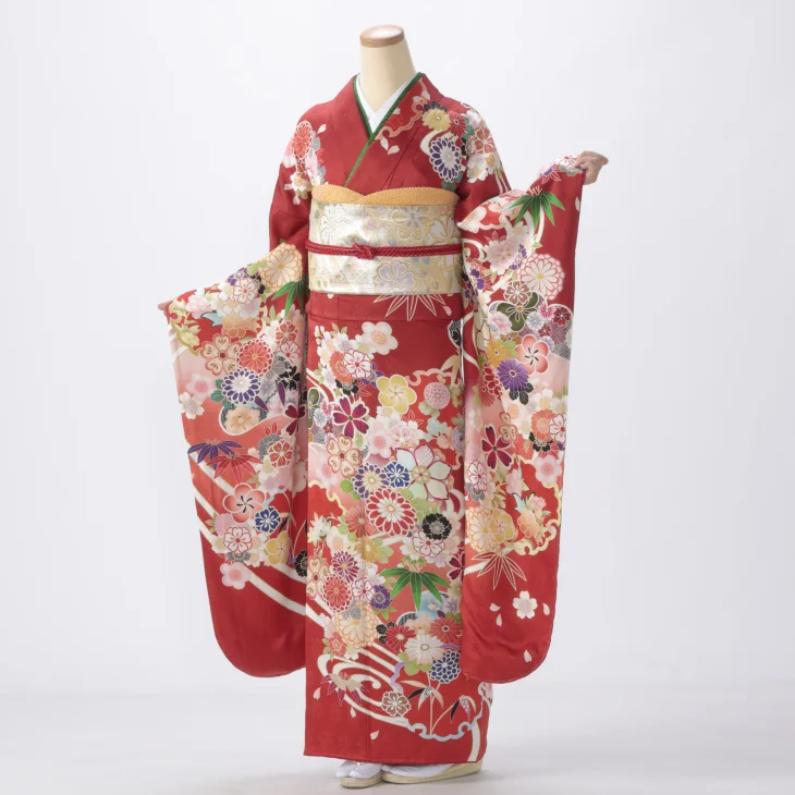 赤/ワインの振袖【販売】｜【公式】京都きもの友禅オンラインストア