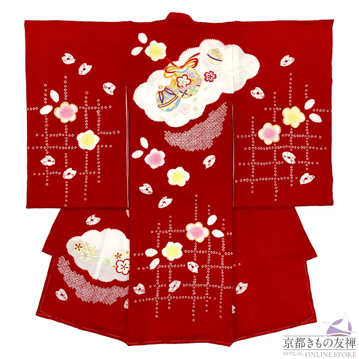 u2211002】【レンタル】産着 お宮参り 女の子 正絹 初着 祝着 着物