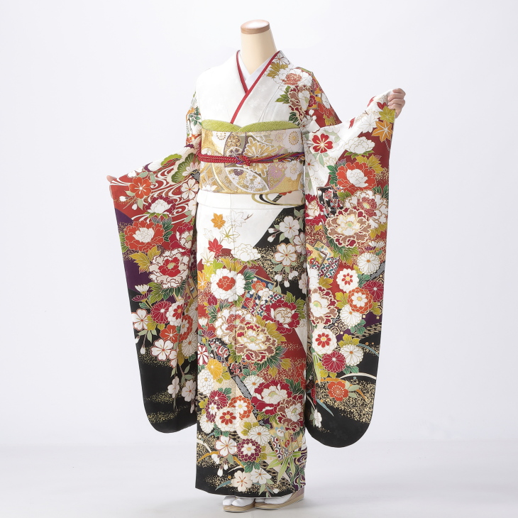 売約済み【WA-Modern】★★正絹作家もの手描き友禅振袖フルセット★★ WA-Modern】正絹作家もの手描き友禅振袖フルセット