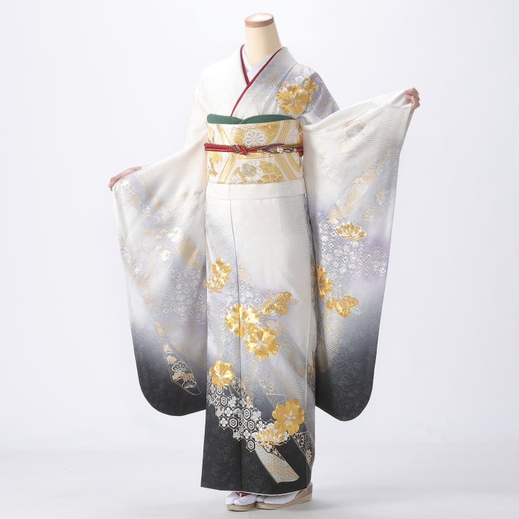 振袖セット 振袖フルセット 京都丸紅Kamishibai 暈し染 金彩 白 16 商品検索 | 【公式】京都きもの友禅オンラインストア / 振袖