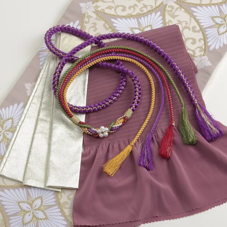 f0523284r】【からし・黄系】振袖 レンタル フルセット Lサイズ 【状態