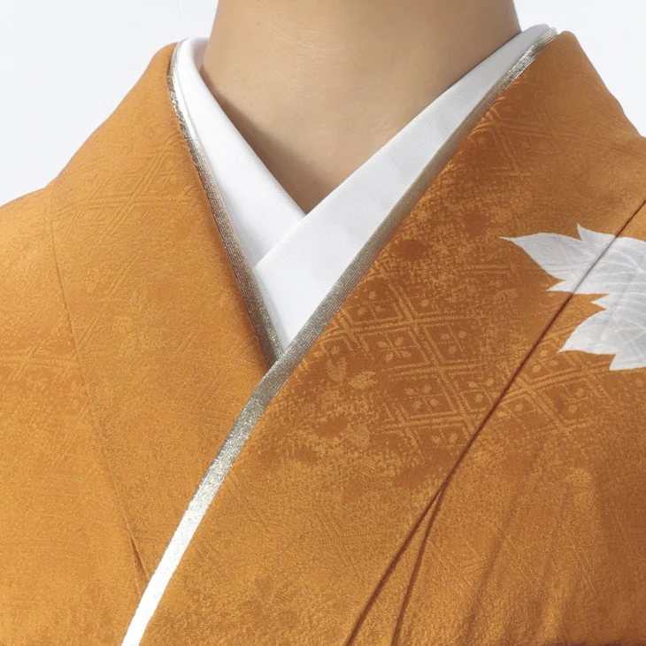 f0523284r】【からし・黄系】振袖 レンタル フルセット Lサイズ 【状態