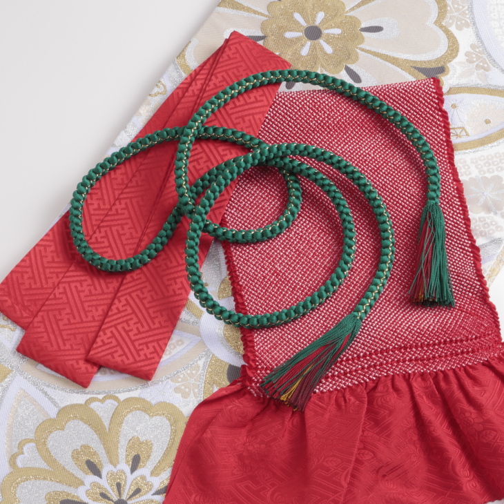 f0524462r】【からし・黄系】振袖 レンタル フルセット Lサイズ 【状態