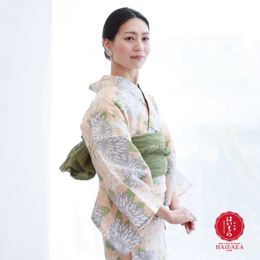 y211205】浴衣 レディース 榛原 小菊 高品質ブランド浴衣(単品