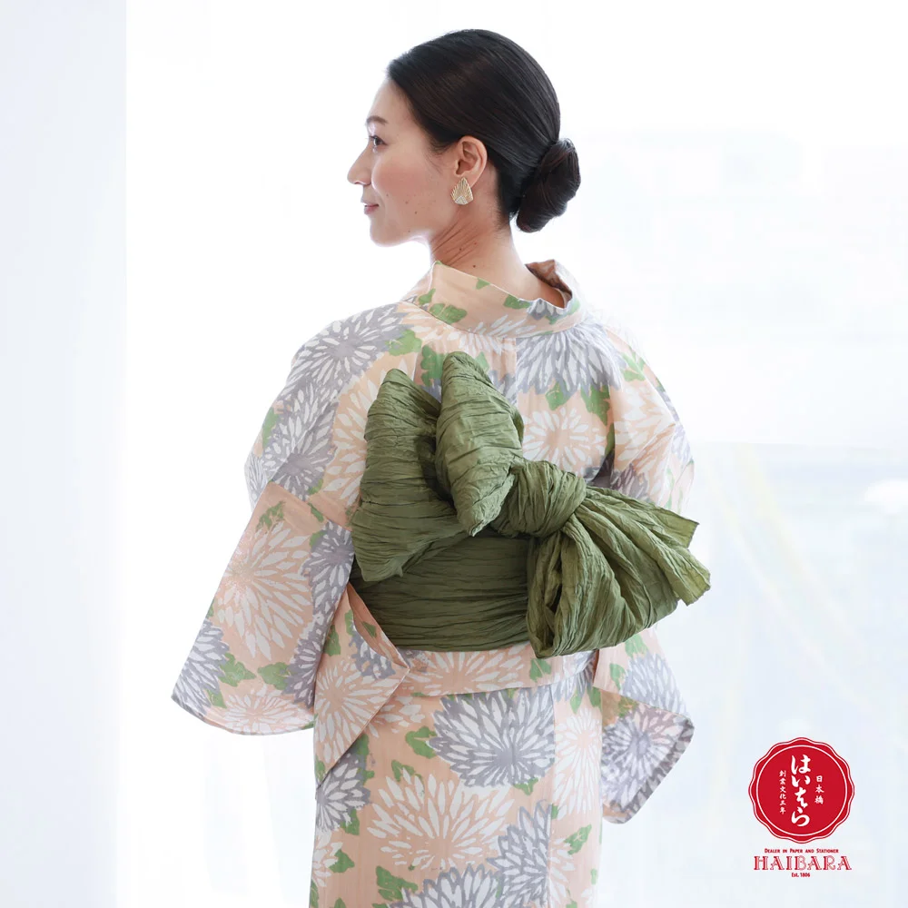 浴衣 榛原 単品 紺HAIBARA はいばら 大人 ブランド レトロ 女性 y211207】浴衣 レディース 榛原 花取り千代紙 高品質ブランド浴衣(単品