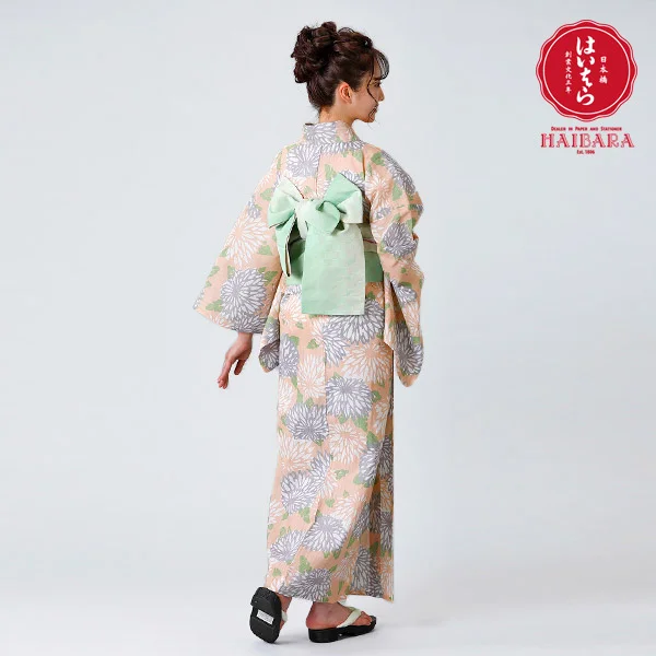 y211205】浴衣 レディース 榛原 小菊 高品質ブランド浴衣(単品