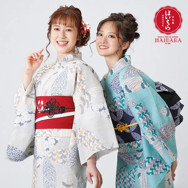 浴衣 榛原 単品 紺HAIBARA はいばら 大人 ブランド レトロ 女性 y211207】浴衣 レディース 榛原 花取り千代紙 高品質ブランド