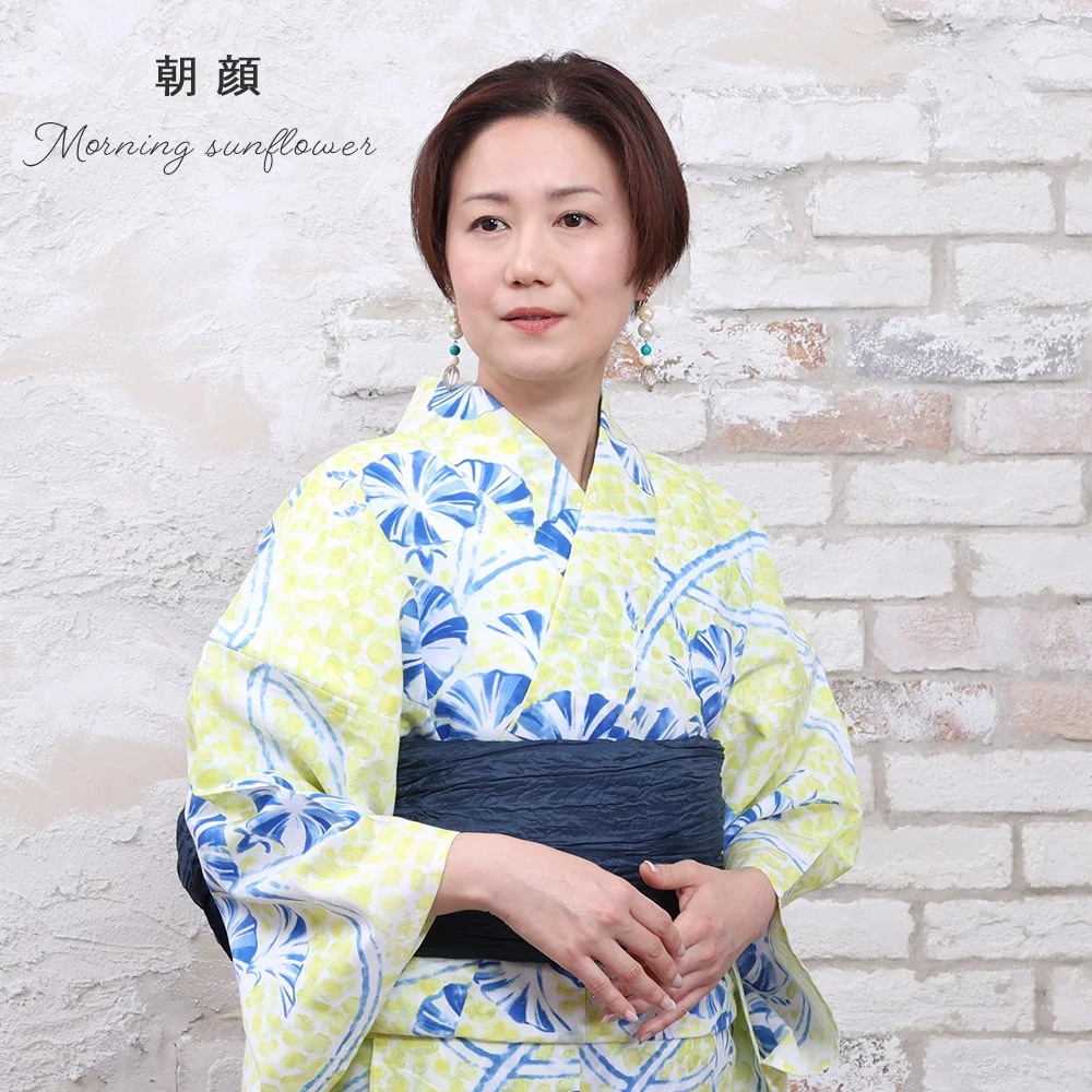 forksy.】アソート 花柄 浴衣 2点セット (浴衣・帯) forksy