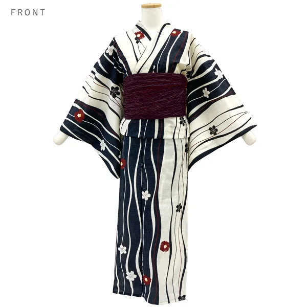 y2312601】浴衣 レディース 兵児帯 2点セット 古典柄 人気の