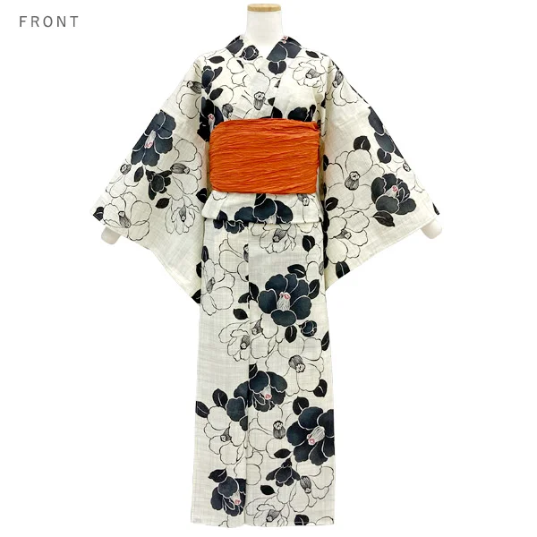 【新品・試着のみ】ふりふ浴衣「パパゲーノ」・兵児帯(中古)セット 新品・試着のみ】ふりふ浴衣「パパゲーノ」・兵児帯(中古)セット