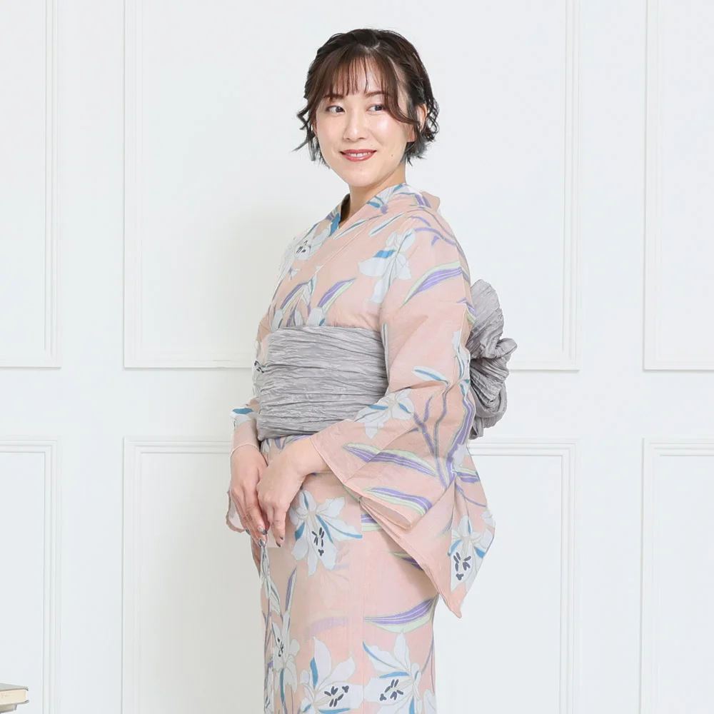 お仕立て付き 兵児帯付き 新品 特撰 本染ゆかた 女の子 女子用 浴衣 NISHIORI 本格浴衣 変わり織り 子供 女の子 2点セット キッズ