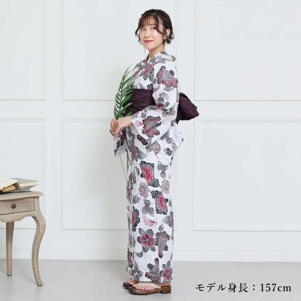 浴衣　大きめサイズ　浴衣 3L 牡丹　兵児帯　ボルドー　2点　新品　0712⑬ 楽天市場】兵児帯（サイズ（S/M/L）3L）の通販